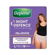 Depend Underwear Realfit Night Defence Female Large 8 Pack