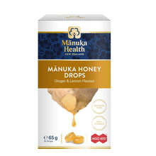 Manuka Health Manuka Honey Drops Lemon & Ginger 15 Pack 65g