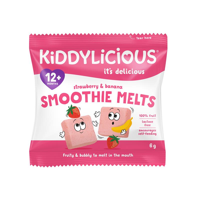 Kiddylicious Melts Strawberry and Banana 6g