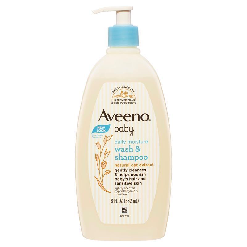 Aveeno Baby Daily Moisture Lightly Scented Wash & Shampoo 532mL
