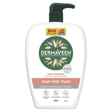 DermaVeen Daily Nourish Soap Free Wash 1.25L Exclusive Size