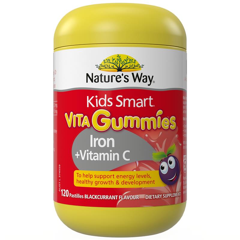 Nature's Way Kids Smart Vita Gummies Iron + Vitamin C 120 Pastilles