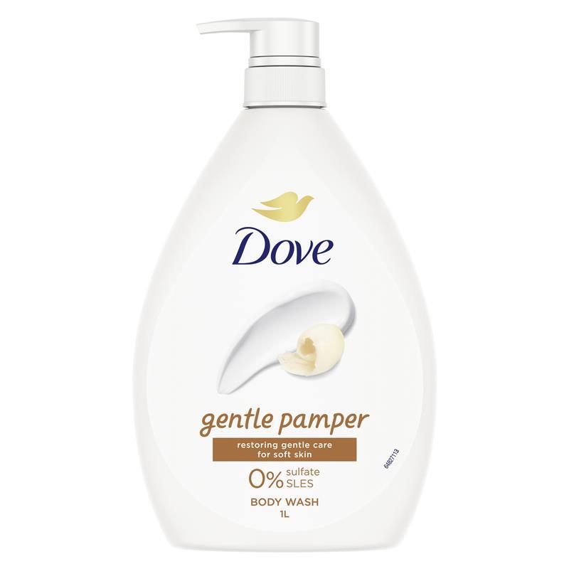 Dove Essential Care Gentle Pamper Body Wash 1 Litre