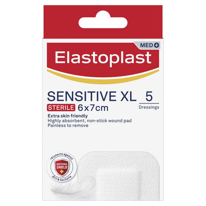 Elastoplast Sensitive Dressing XL 6x7cm 5 Dressings