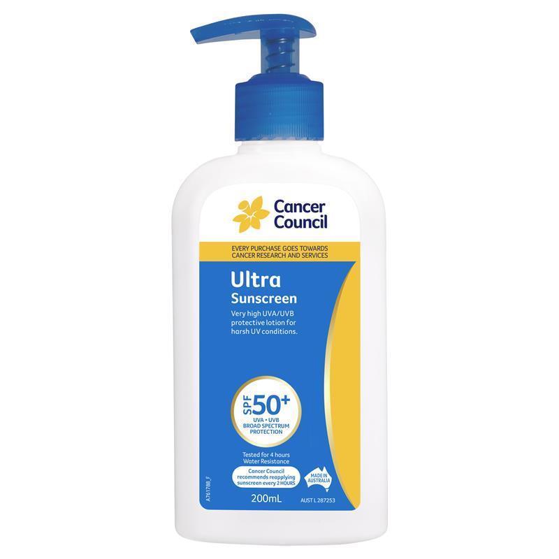 Cancer Council SPF 50+ Ultra Pump 200ml