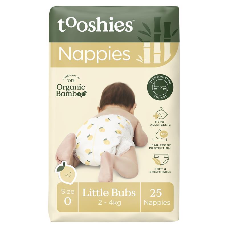 Tooshies Nappies Size 0 Little Bubs 2-4kg 25 pack