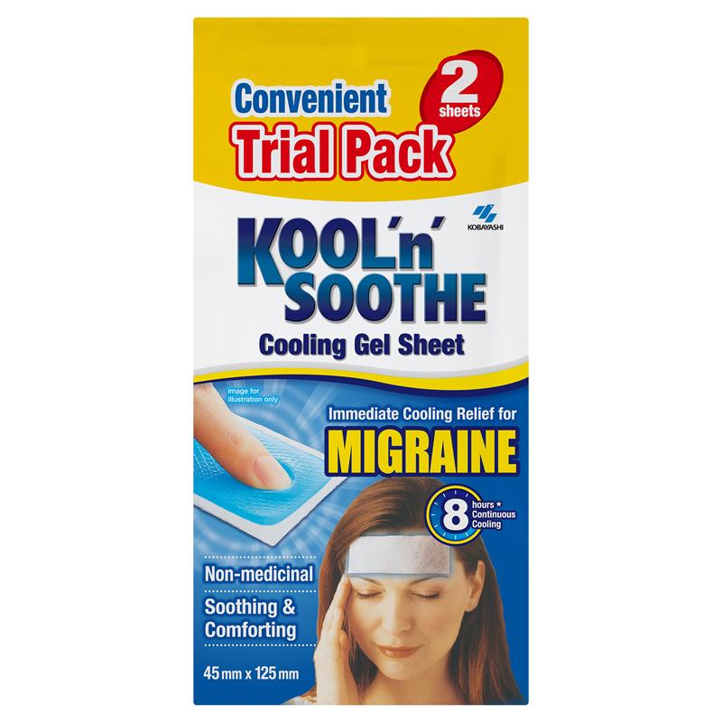Kool n Soothe Migraine Relief 2 Sheets