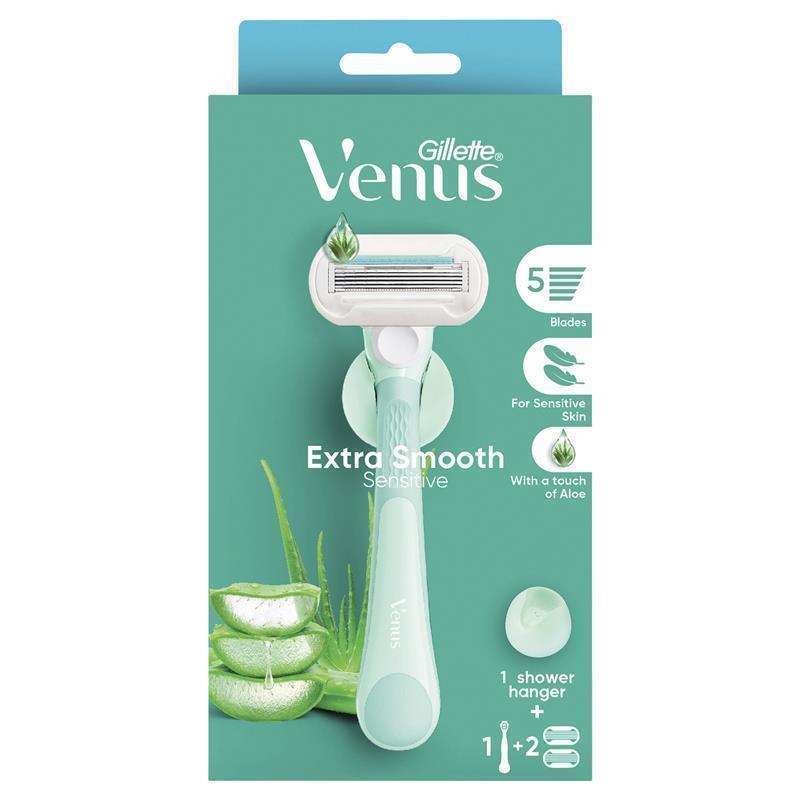 Gillette Venus Extra Smooth Sensitive Razor + 2 Blades