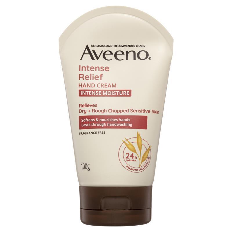 Aveeno Intense Relief Soothing Fragrance Free Hand Cream 100g