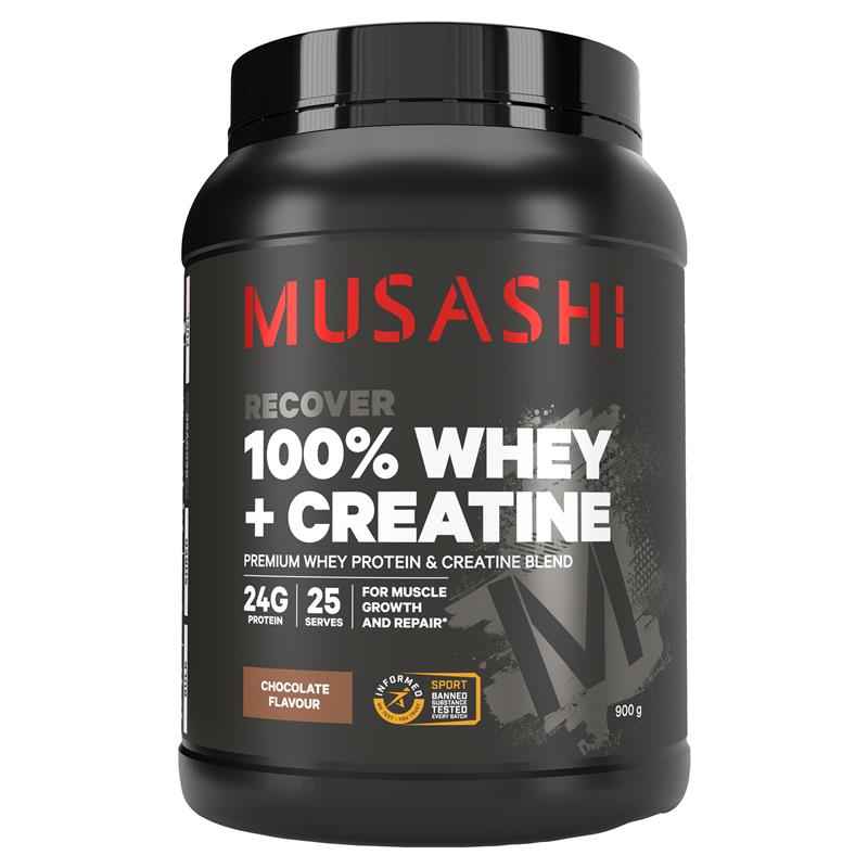 Musashi 100% Whey + Creatine Chocolate 900g