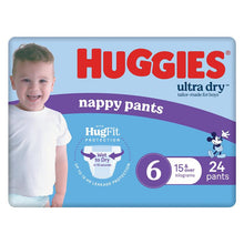 Huggies Ultra Dry Nappy Pants Size 6 15kg & Over Boy 24 Pack