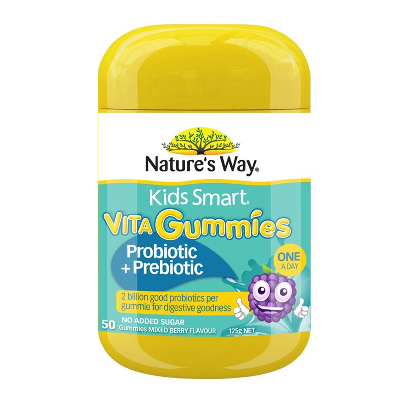 Nature's Way Kids Smart Vita Gummies Probiotic + Prebiotic 50 Pastilles