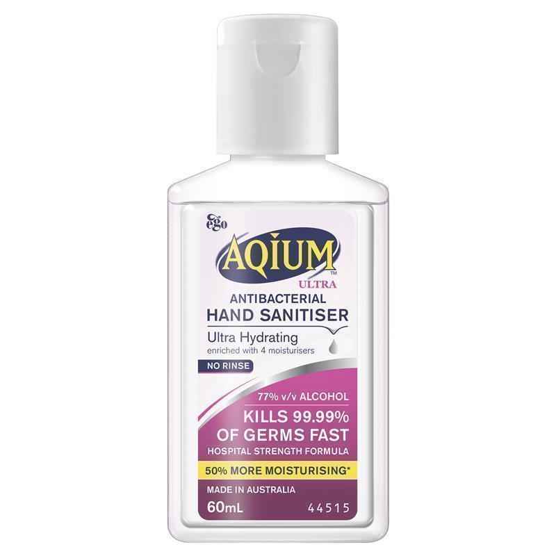 Aqium Antibacterial Hand Sanitiser Ultra 60Ml