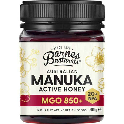 Barnes Naturals Australian Manuka Honey MGO 850+ 500g
