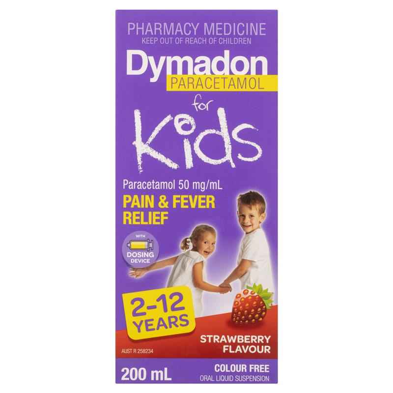 Dymadon for Kids Strawberry 2 Years - 12 Years 200ml