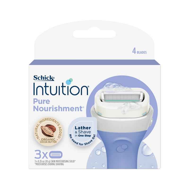 Schick Intuition Pure Nourishment Blades 3 Pack