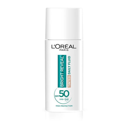 L'Oreal Bright Reveal Tinted SPF 50 Fluid Medium 50ml - GimmeNow
