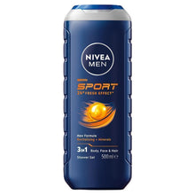 NIVEA MEN Sport 3-IN-1 Shower Gel Body Wash 500ml