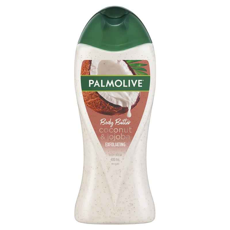 Palmolive Body Butter Exfoliating Body Wash Coconut & Jojoba 400ml