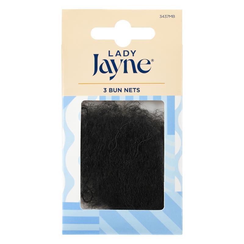 Lady Jayne Bun Nets, Mid Brown, Pk3