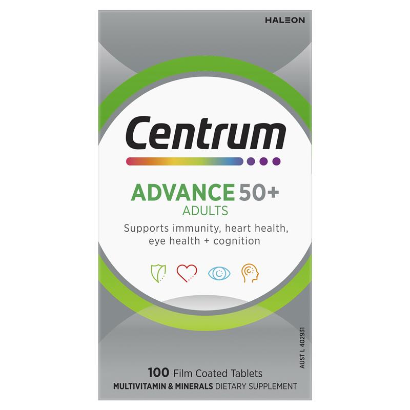 Centrum Advance 50+ 100 Tablets