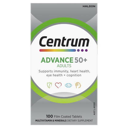 Centrum Advance 50+ 100 Tablets