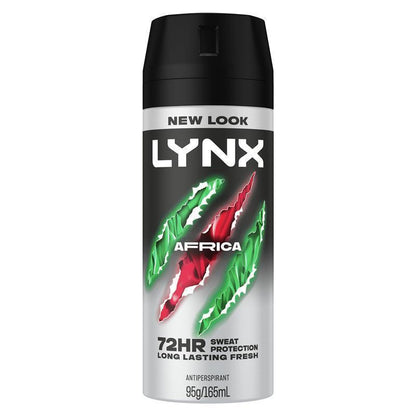 Lynx Deodorant Antiperspirant Africa 165ml