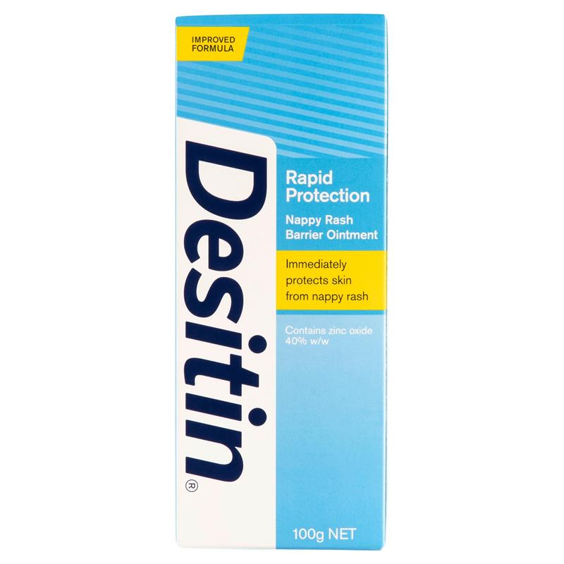 Desitin Rapid Protection Nappy Rash Barrier Ointment 100g