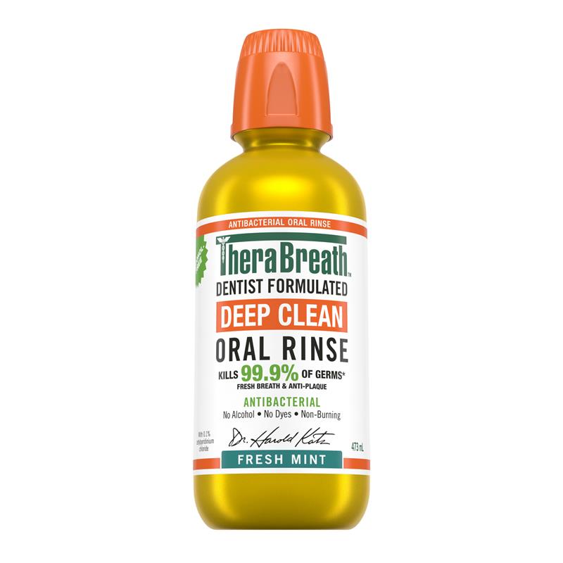 Therabreath Deep Clean Oral Rinse 473ml