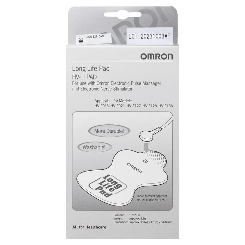 Omron TENS Replacement Electrode Long Life Pads 1 pair (2pcs)