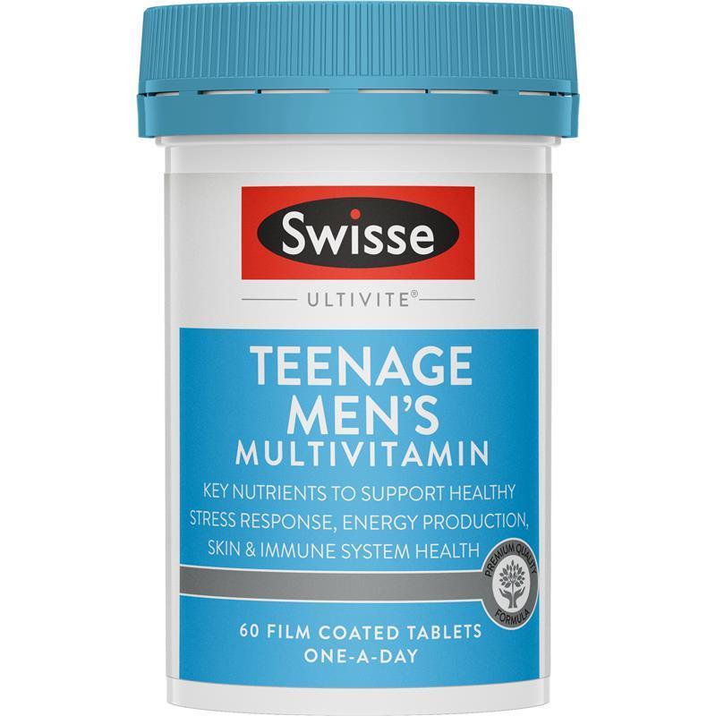 Swisse Teenage Ultivite Men's Multivitamin 60 Tablets