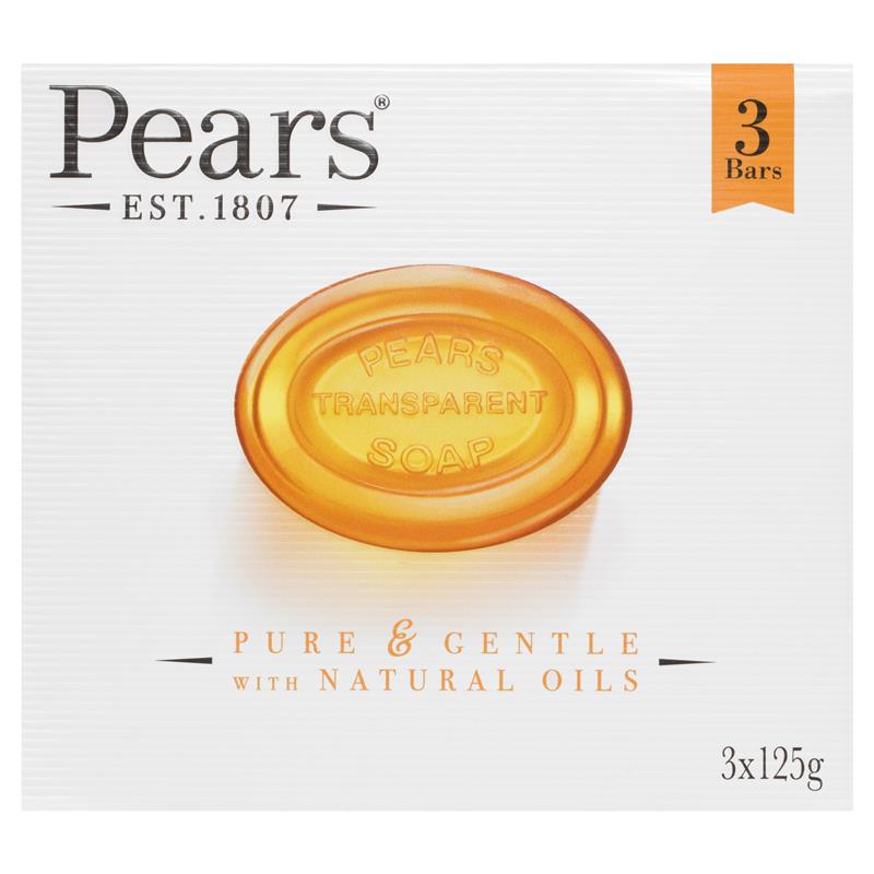 Pears Transparent Value Pack 3x125g