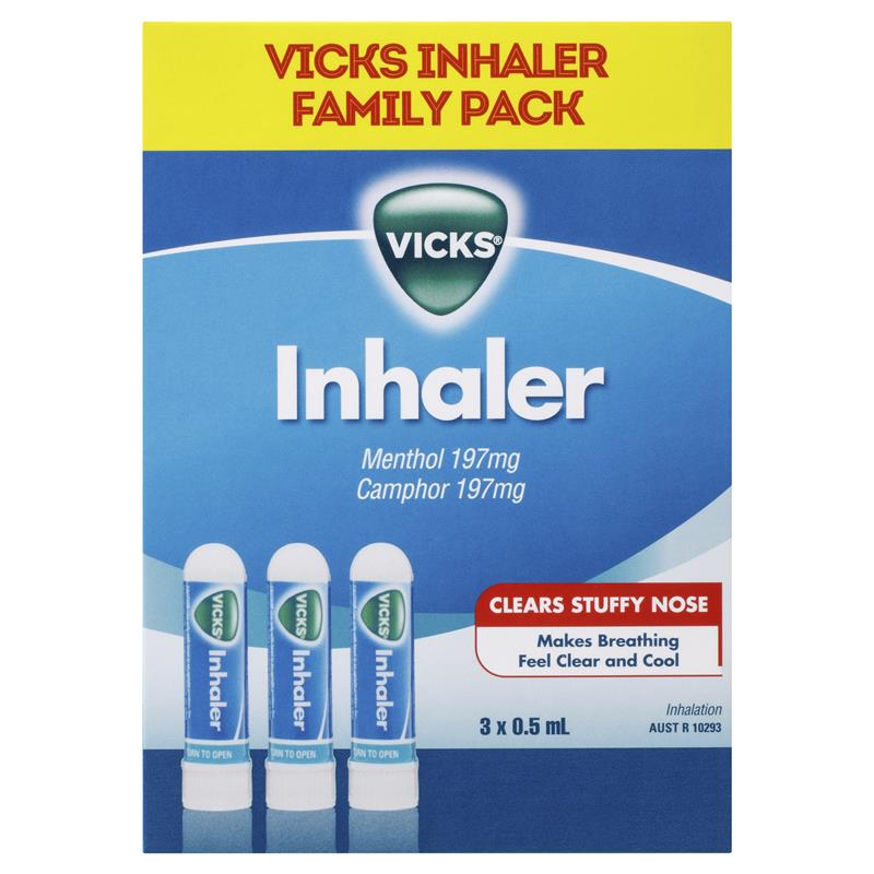Vicks Inhaler Triple Pack 3 x 0.5mL