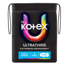 U by Kotex Ultrathin Pads Regular with Wings 14 Pack