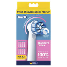 Oral B Power Toothbrush Sensitive Clean Refills 8 Pack