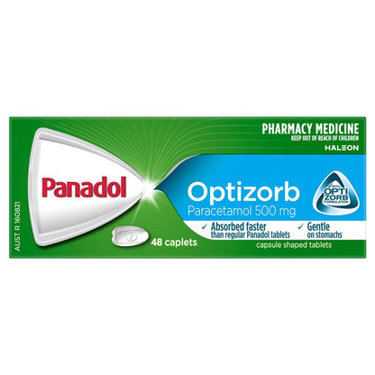 Panadol Optizorb Paracetamol Pain Relief 48 Caplets
