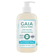Gaia Natural Baby Hair & Body Wash 500ml - GimmeNow