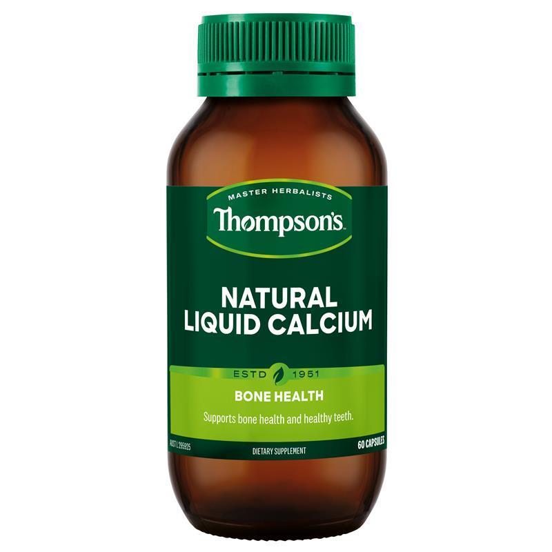 Thompson's Natural Liquid Calcium 60 Capsules