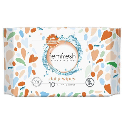 Femfresh Pocket Wipes 10 Travel Pack