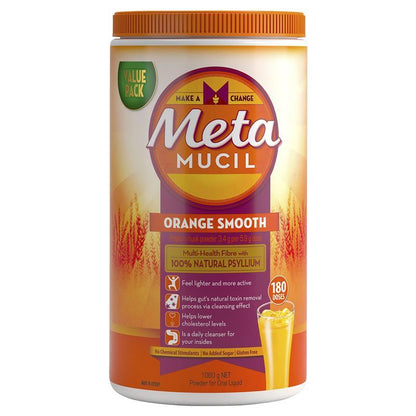 Metamucil Fibre Supplement Smooth Orange 180 Dose