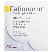 Cationorm Preservative Free Eye Drops 0.4ml x 30 Vials - GimmeNow