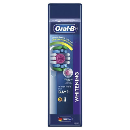 Oral B Power Toothbrush 3D White Refills 3 Pack