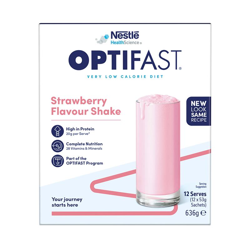 Optifast VLCD Shake Strawberry 12 x 53g