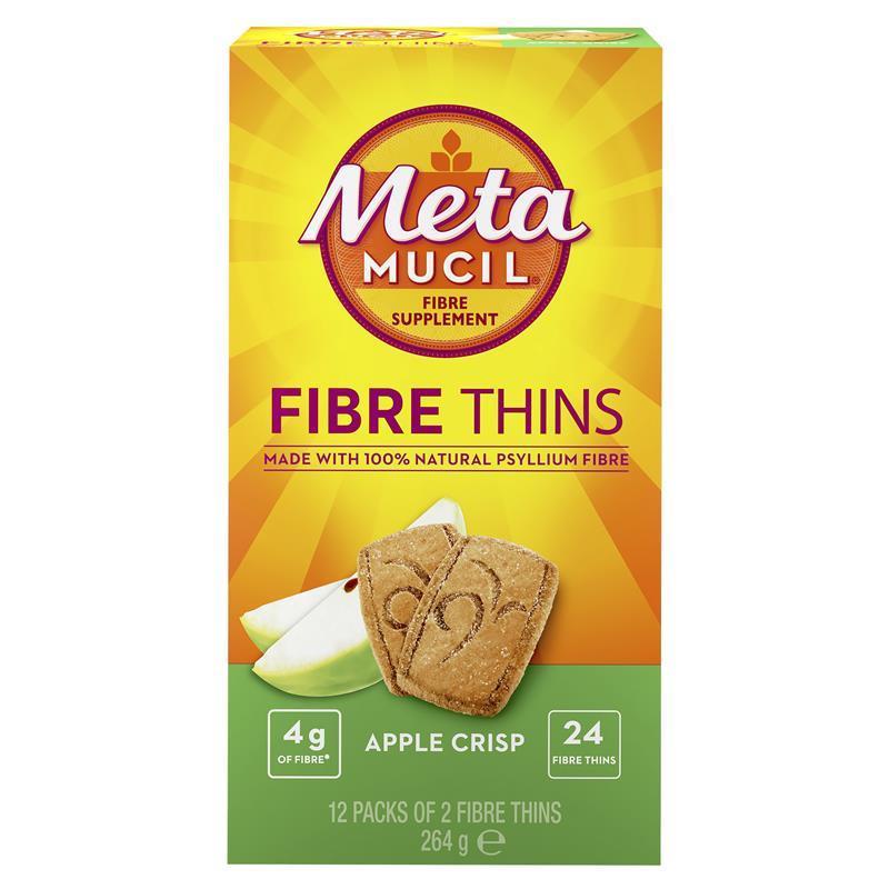 Metamucil Fibre Thins Apple Crisp 24 Pack