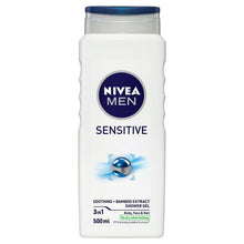 NIVEA MEN Sensitive 3-IN-1 Shower Gel Body Wash 500ml