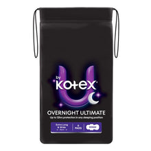 U by Kotex Extra Overnight Ultimate Pads with Wings 6 Pack