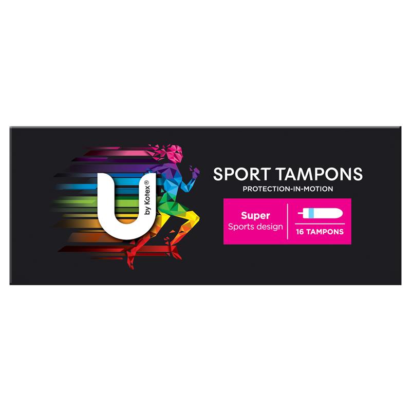 U By Kotex Sport Tampons Super 16 Pack