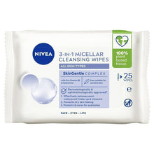NIVEA 3in1 Micellar Cleansing All Skin Types Wipes 25 Pack