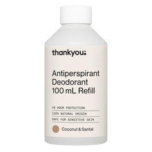 Thankyou Antiperspirant Deodorant Coconut & Santal Refill 100ml