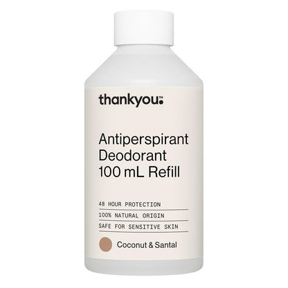 Thankyou Antiperspirant Deodorant Coconut & Santal Refill 100ml